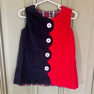 the Beaufort Bonnet Kennedy Colorblock Jumper Dress Corduroy-Nantucket NWT